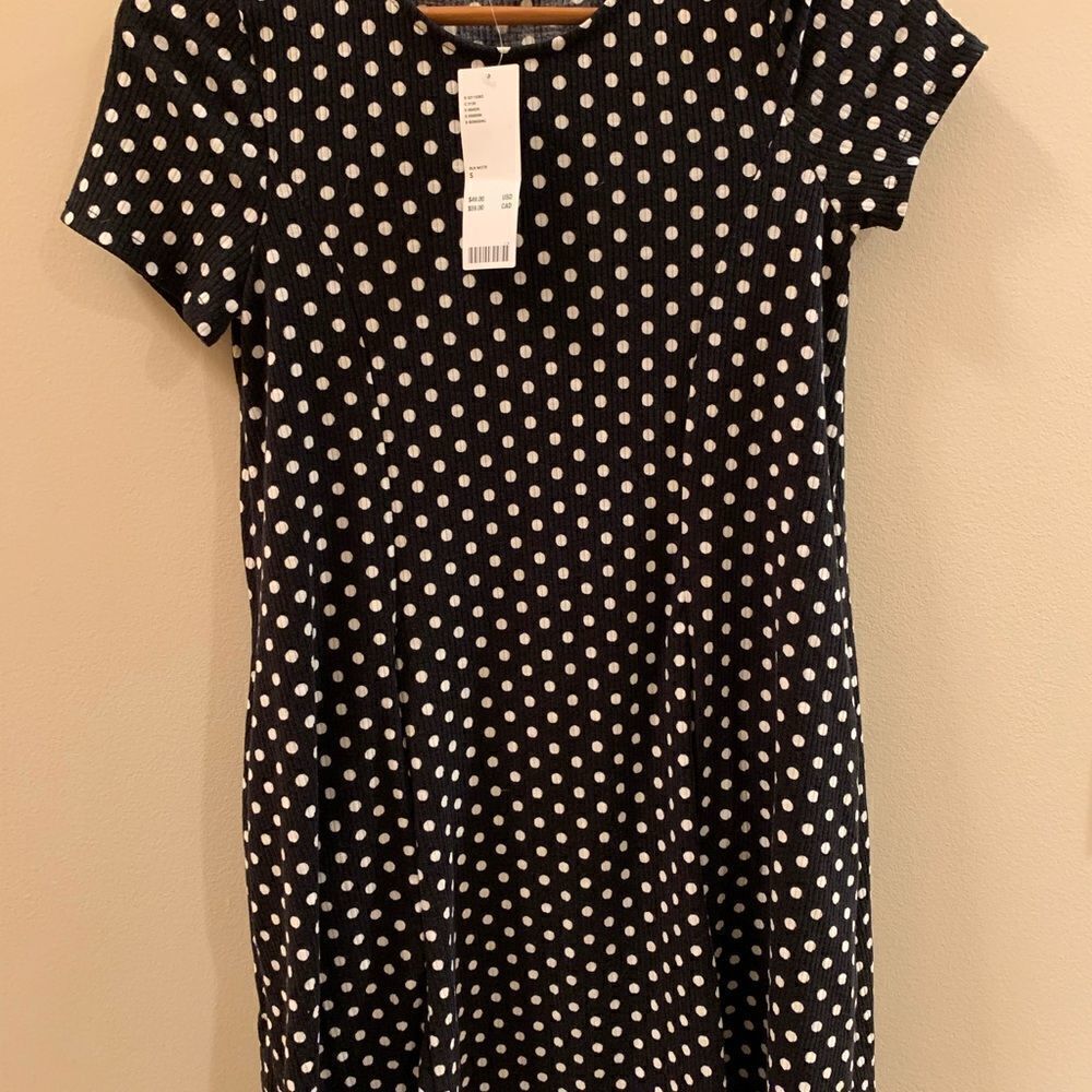 Urban Outfitters black and white polka dot dress NWT - Picture 2 of 5